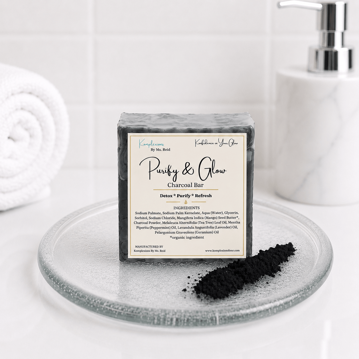 Komplexions By Ms. Reid Activated Charcoal Soap