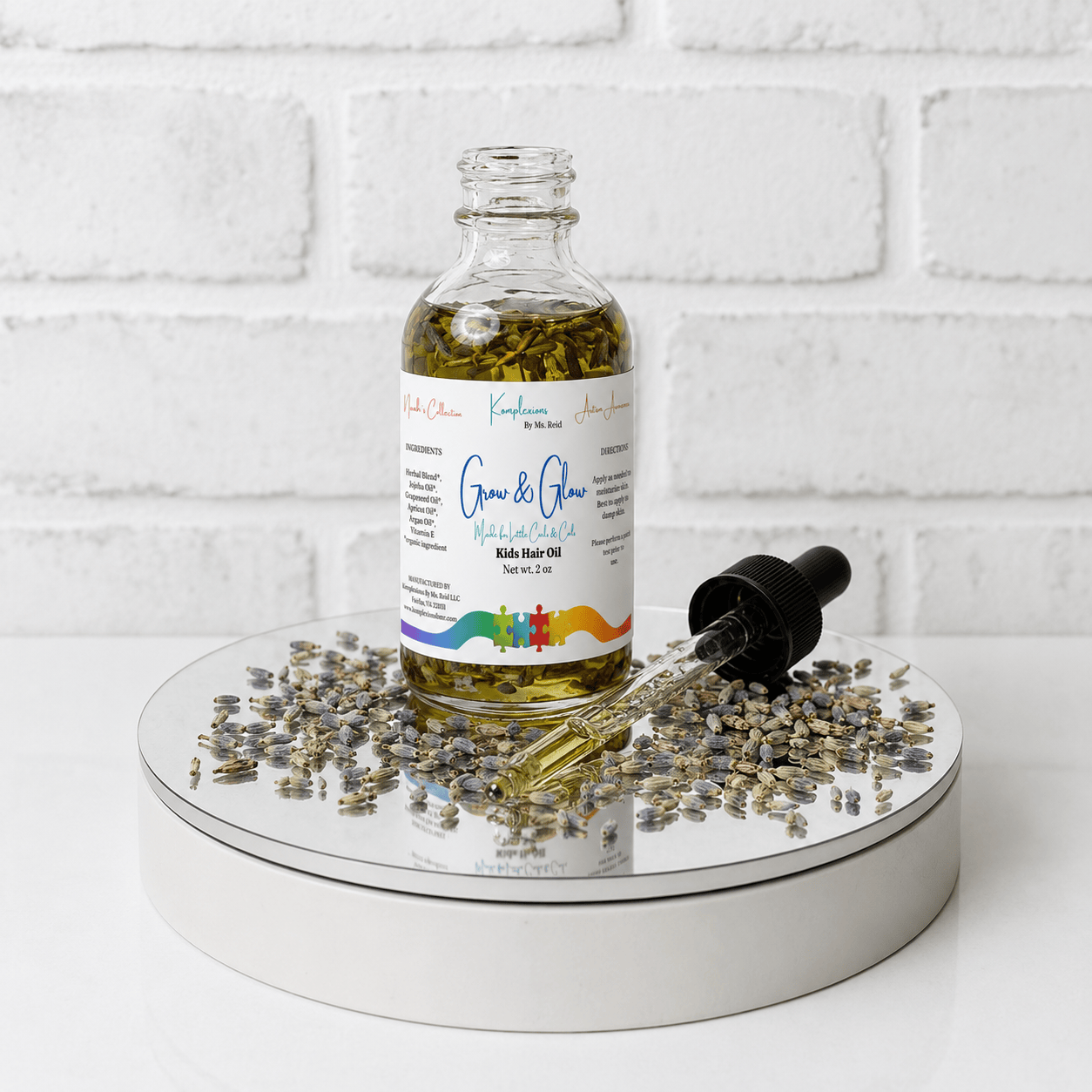 Komplexions By Ms. Reid Glow & Grow Hair Oil