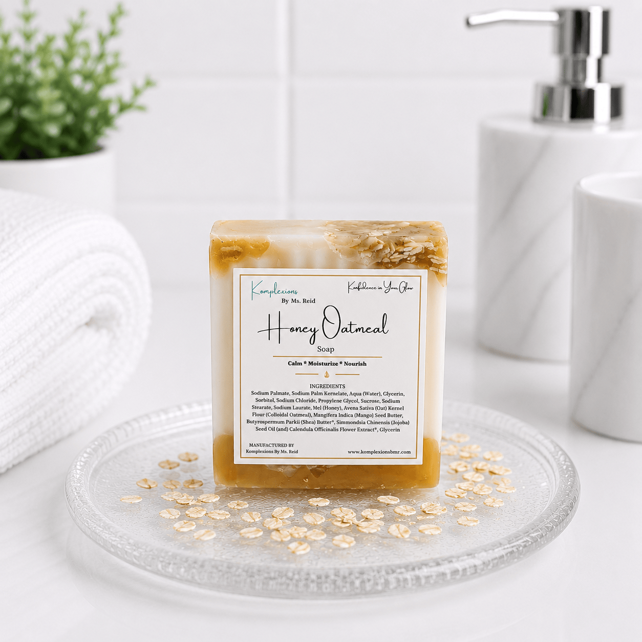 Kreid Skincare and more LLC Honey Oatmeal Soap