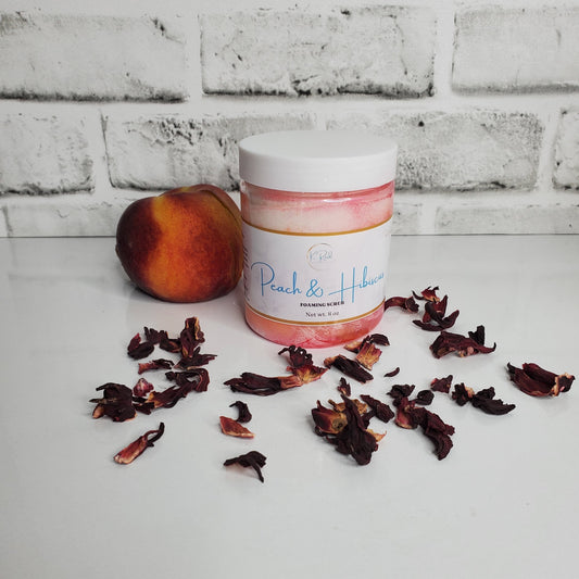 Kreid Skincare and more LLC Peach & Hibiscus Foaming Scrub