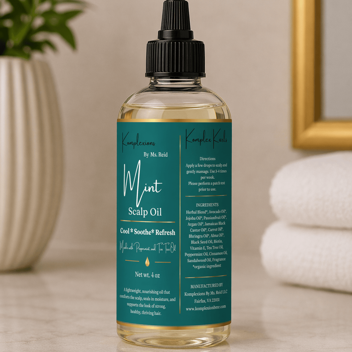 Kreid Skincare and more Mint Hair Oil